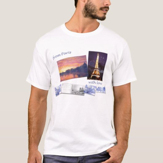 Eiffel Tower Paris Souvenir T-shirt (Voorkant)