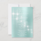 Eiffel Tower Paris Sparkly Stars Tiffany Diamond Kaart (Achterkant)