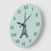  Eiffel Tower Paris wandklok - Gift Grote Klok (Hoek)