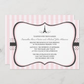 Eiffel Tower Paris Wedding Kaart (Voorkant / Achterkant)