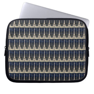 Eiffel Tower Pattern Laptop Sleeve