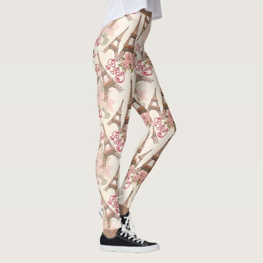 Eiffel Tower Pattern Leggings (Rechts)