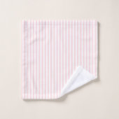 Eiffel Tower Pink Stripe Bath Towel Set (Gant de toilette)