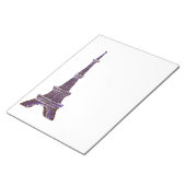 Eiffel Tower Pointillisme Notitieblok (Schuin)