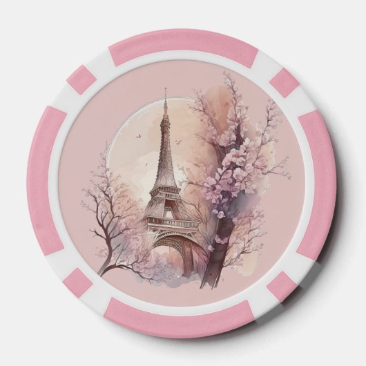 Eiffel Tower Poker Chip (Achterkant)