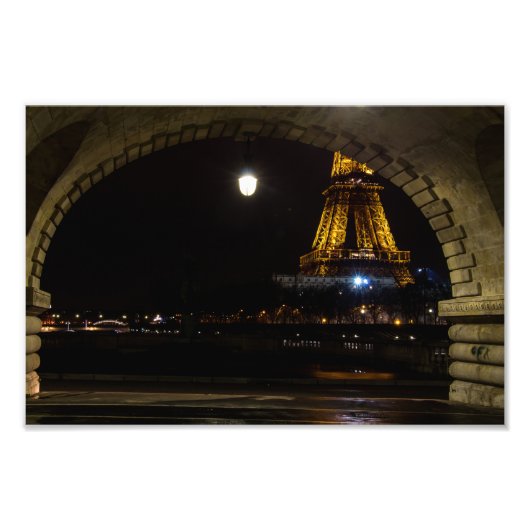 Eiffel Tower - Pont de Bir-Hakeim - Foto Afdruk (Voorkant)