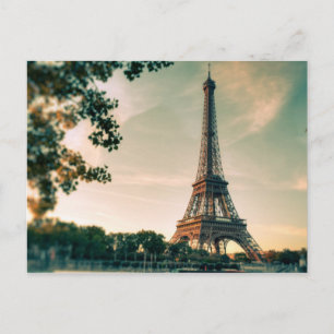 Eiffel Tower Romantic Paris City of Love Travel Briefkaart