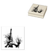 Eiffel Tower Rubber Stamp Rubberstempel (Gestempeld)