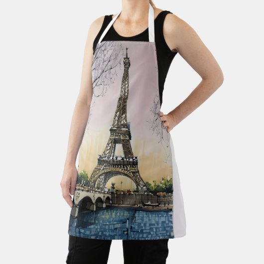 Eiffel Tower Sketch – Paris Landmark  Schort (Insitu)