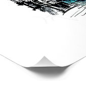 Eiffel Tower Sketch Print, Line Drawing, Paris Perfect Poster (Hoek)