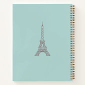 Eiffel Tower Sketchbook Gift Notitieboek (Achterkant)
