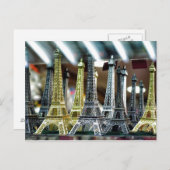 Eiffel Tower Souvenirs Briefkaart (Voorkant / Achterkant)