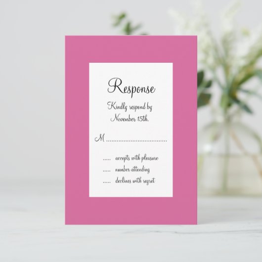 Eiffel Tower Sparkles RSVP (fuchsia) (Staand voorkant)