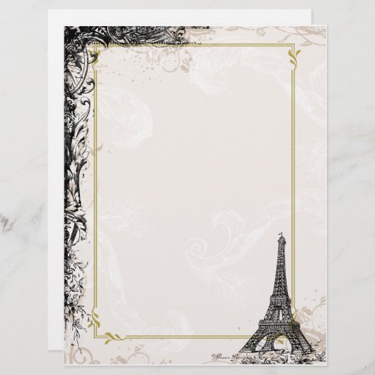 Eiffel Tower  stijl Letterhead (Voorkant / Achterkant)
