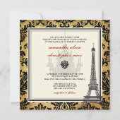  EIFFEL TOWER/VANILLA-SWIRLS KAART (Achterkant)