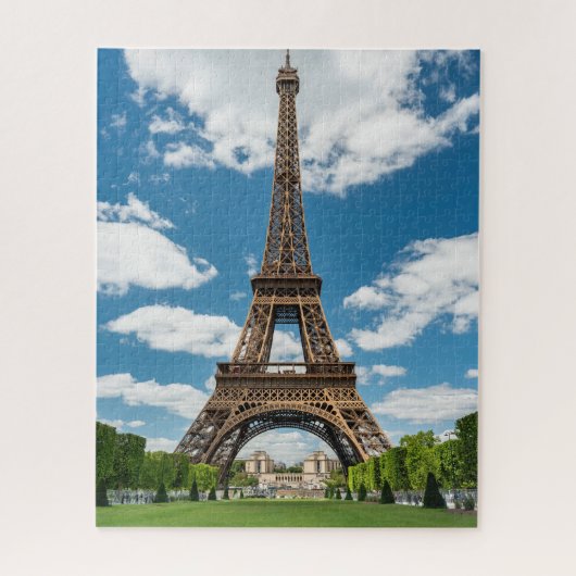 Eiffel Tower View from Champ de Mars Public Park Legpuzzel (Verticaal)