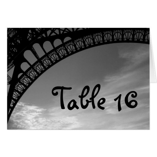 Eiffel Tower Weddenenkaarten (Voorkant Horizontaal)