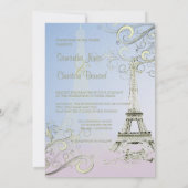 Eiffel Tower + Zwemelen Weddenschappen Kaart (Achterkant)