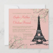 Eiffel Tower + Zwemelen Weddenschappen Kaart (Achterkant)