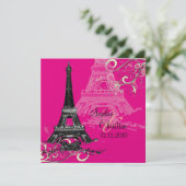 Eiffel Tower + Zwemelen Weddenschappen Kaart (Staand voorkant)