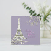 Eiffel Tower + Zwemelen Weddenschappen Kaart (Staand voorkant)