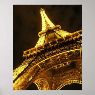 Eiffel verlicht poster
