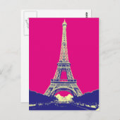 Eiffeltoren 2 briefkaart (Voorkant / Achterkant)