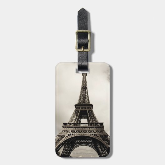 Eiffeltoren 8 bagagelabel (Voorkant verticaal)