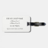 Eiffeltoren, aangepast bagagelabel (Achterkant horizontaal)