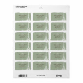 Eiffeltoren Adresetiketten Etiket (Full Sheet)