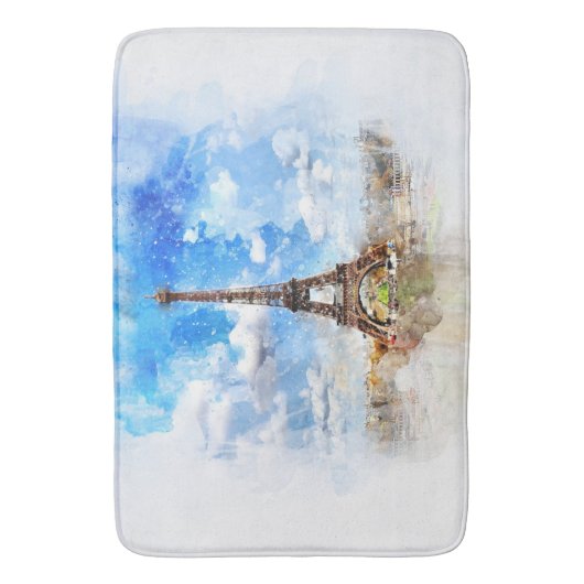 Eiffeltoren Badmat (Voorkant Verticaal)