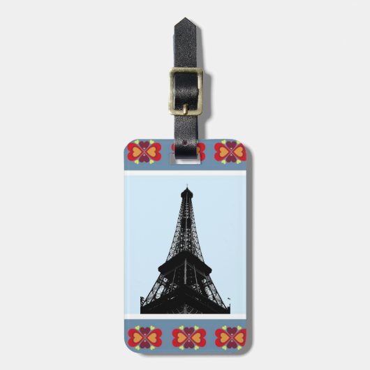 Eiffeltoren Bagagelabel (Voorkant verticaal)