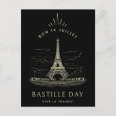 Eiffeltoren Bastille Day Briefkaart