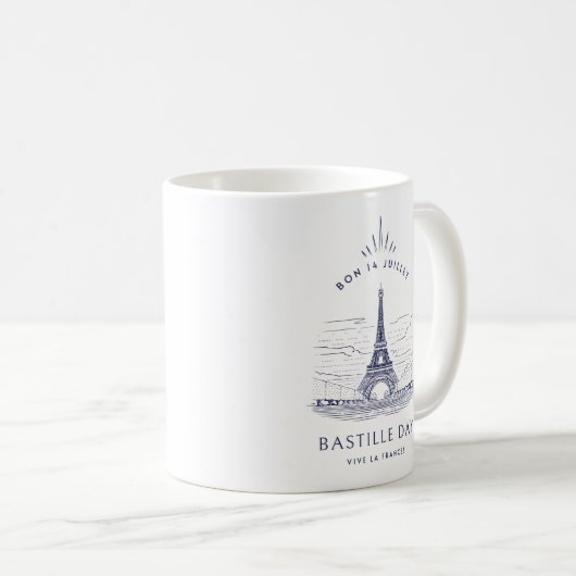  Eiffeltoren Bastille Day Koffiemok (Voorkant rechts)