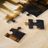 Eiffeltoren bij nacht legpuzzel (Zijkant)