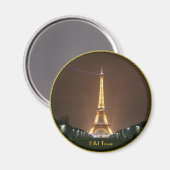 Eiffeltoren bij nacht magneet (Voorkant / Achterkant)