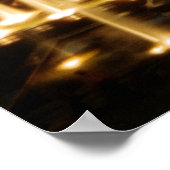 Eiffeltoren bij nacht poster (Hoek)