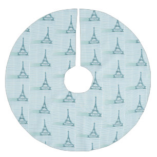 Eiffeltoren Blauw Frans Kerstboom Rok