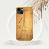 Eiffeltoren blauwdruk 1884 Case-Mate iPhone case