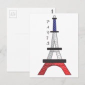 Eiffeltoren Briefkaart (Voorkant / Achterkant)