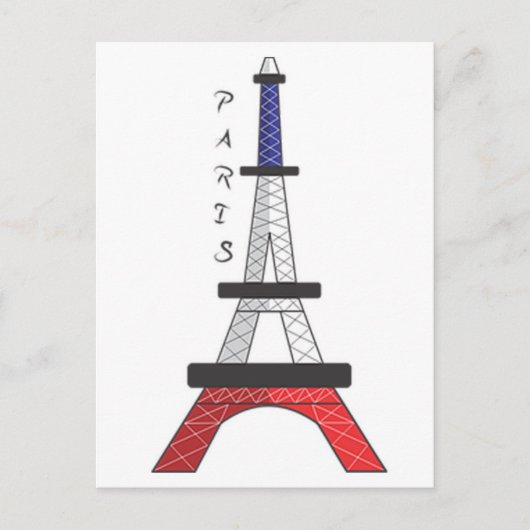 Eiffeltoren Briefkaart (Voorkant)