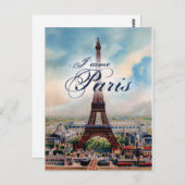  Eiffeltoren Briefkaart (Voorkant / Achterkant)