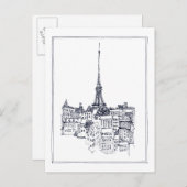Eiffeltoren Briefkaart (Voorkant / Achterkant)