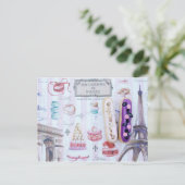 Eiffeltoren Briefkaart (Staand voorkant)