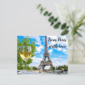 Eiffeltoren Briefkaart (Staand voorkant)