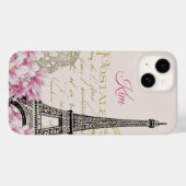 Eiffeltoren  briefkaart Magnolias Case-Mate iPhone Case (Achterkant (horizontaal))