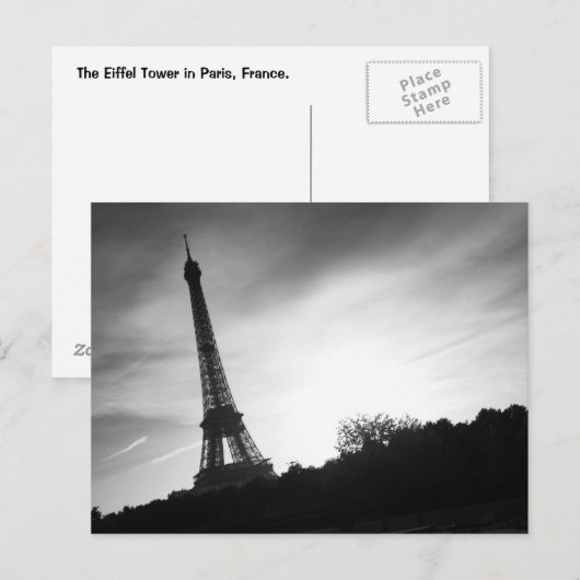 Eiffeltoren Briefkaarten (Voorkant / Achterkant)