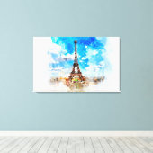 Eiffeltoren Canvas Afdruk (Insitu (Houten vloer))