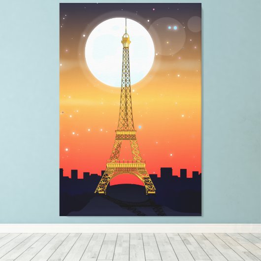 Eiffeltoren Canvas Afdruk (Insitu (Houten vloer))