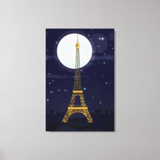 Eiffeltoren Canvas Afdruk (Voorkant)
